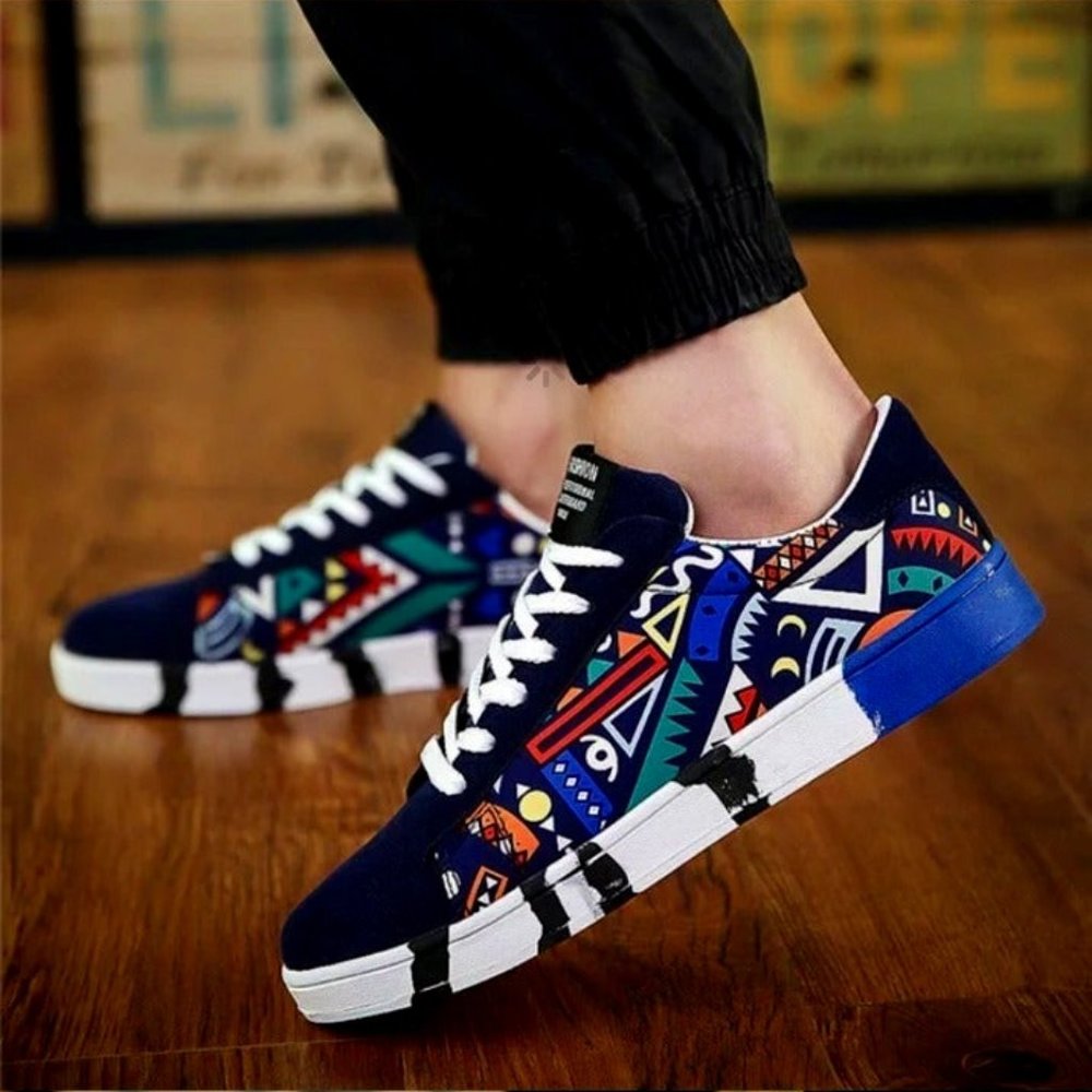 HafiMax Print Flat Slip Summer Sneakers Trai
